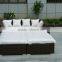 double rattan sofa bed outdoor rattan furniture