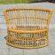 outdoor garden rattan oval glass dining coffee table