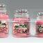 800ml 750ml 500ml 350ml glass storage jar airtight canister glass candle jar with mushroom lid
