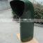 High quality glossy gel coat or painting finish fiberglass trash receptacle frp factory