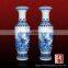 Wholesale hand painting blue and white ceramic flower vase bulk