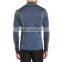 half zip men base layer compression sports shirts with flat lock stitching