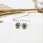 Exquisite Cheap beautiful flower 925 sterling silver earring with AAA CZ stone