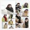 promotional cheap price high quality popular lovely girl winter knitted acrylic head scarf