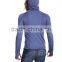 Seamless long sleeve hoodie shirt sportswear for men with thumbholes