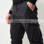 Men's Black Cargo Tapered Joggers