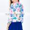 New Arrival Autumn Winter 3/4 sleeve floral print fashion jacket for wholesale 2017
