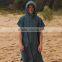 Custom Plain Cotton Bath Robe With Hooded Surf Poncho Beach Towel