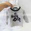 B22144A 2017 Fall Korea Infant baby pullovers shirt Cute cartoon long sleeved cotton blouse