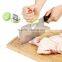 Kitchen Stainless Steel Knife Cap Cut Fish Chicken Bones Chopping Booster Knife Holder for Meat Cleaver Cooking Tools