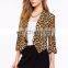 Wholesale Fashion Women Jackets and Blazers Leopard Print Fabric Women Blazer