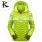 Fashion outdoor red reflective winter snowsuit warm down jacket for ladis