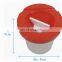Round plastic cup, dia.8cm x height 9cm for brush washing Painting Tool
