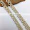 1cm gold yarn OLCT011 chantilly saree price crochet flexible metal lace trim