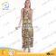 OEM latest women clothes designs print dress fashion ladies dress names with crochet lace back WP8830