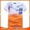 Factory price orange cheap private label t-shirt