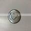 Round cap labels embossed alloy logo