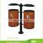 garden wood standard size for outdoor dustbin,wooden waste bin
