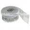 16degree wire coil nails flat head Ring galvanized wire collated nails