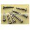 mushroom cap cross recessed sharp tails machine thread SS self-drilling screw