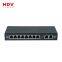 IEEE802.3at or IEEE802.3af Output 48-55V DC 10/100M Ethernet POE Switch 8 port