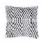Home decorative cushion faux fur micro plush throw pillow cutting cover geometric figure