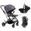Fantastic trend expedition premium fancy design luxury 3 in 1 aluminum alloy baby stroller