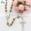 St Benedict Wooden Rose Scented Bead Rosary