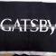 black 100% cotton thick printed towel