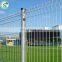 White pvc coated nylofor netting bending wire mesh 3d curved garden fence panel