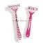 Hot sell triple blade shaving straight razor stainless steel blade