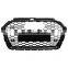 New style front grill for Audi A3 high quality ABS Chrome silver black bumper grille for RS3 no logo style 2017 2018 2019