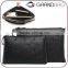 Fashionable genuine Leather men business envelope clutch bag with wristlet messager bag