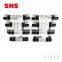 SNS 4V2 series pneumatic 5/2 way solenoid operated directional control valve, 12V/24VDC/220VAC solenoid valve