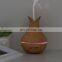 Easy Using 7 Color Led Night Light USB Wood Grain Air Humidifier For Home Office