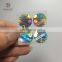 Small Size Silver Circle Authentic 3D Security Holographic Sticker