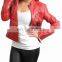 New Style Women Asymmetrical Biker Quilted Leather Jacket