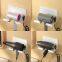 Hair dryer rack Punch free toilet wall mounted hair dryer rack Bathroom air duct storage rack