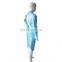 Disposable CPE apron with thumb loops