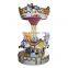 mini fairground rides 3 seats small carousel for sale