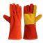 Cow Leather Industrial Welding Gloves Function Anti Heat Industrial Safety Leather Welding Gloves