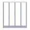Fuxing 1mm Auto-close Transparent Blue Clear Plastic Magnetic Pvc Strip Curtain Used For Doors pvc curtain strip