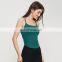 Ribbed Recycled Sling Sports Fitness Bras Wholesale U Hem Breathable Yoga Crop Gym Tops