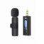 Wireless Lavaliere Microphone Noise Cancelling Recording Mini Mic Live Streaming video Wireless Lavaliere Tie Microphone