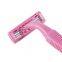 IGUETTA Twin Blades Women Razor Germany Blades Plastic Handle Bikini Razor Pink Safety Body Hair Remover Blades GF2-1707