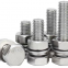 304 stainless steel screw 316 external hexagon bolt 201 full thread stud German standard DIN933