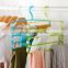 plastic trousers hanging clothes rack for family clearing up