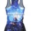 Images of Ladies Casual Tops 2015 Wholesale Blue Star Sky Print Tank Tops for Women