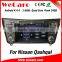 Wecaro in dash touch screen android 4.4.4 car gps navigation system for nissan qashqai car multimedia player