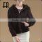 Factory direct wholesale price mink knitted fur jacket with hood zipper front